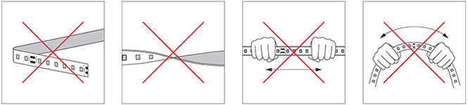 led лента Arlight RTW-SE-A120-8mm 24V Day4000 IP65 - требования по монтажу