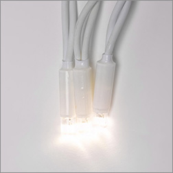 led гирлянда Uniel ULD-B3010-200/SWK Warm White IP67 - белый провод из каучука