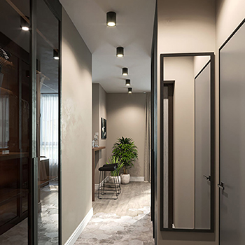 накладной потолочный светильник Feron HL353 - пример установки