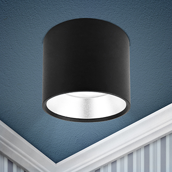 cветильник накладной OL8 GX53 BK/SL "Эра" - пример установки