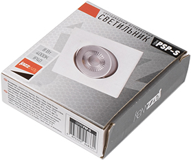 встраиваемый led светильник Jazzway PSP-S 411 1x8W 4000K 40&deg; White IP40 Cardan - упаковка