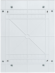 корпус навесной EKF PROxima ux-3x18-n Unix - вид с тыльной стороны