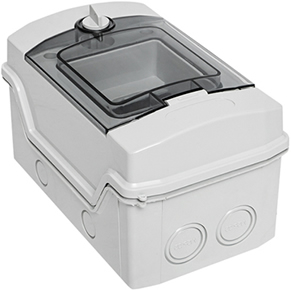 бокс пластиковый навесной EKF ux65-4-n Unix65 - внешний вид