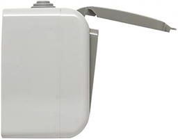 блок розетка 1-местная с з/к + выключатель 1-кл. EKF "Мурманск" - вид сбоку