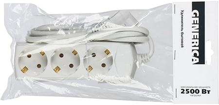 удлинитель Generica У03 с з/к - упаковка