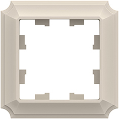 рамка 1-постовая Systeme Electric AtlasDesign Antique бежевый - внешний вид