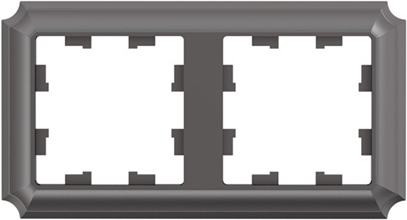 рамка 2-постовая Systeme Electric AtlasDesign Antique мокко - внешний вид