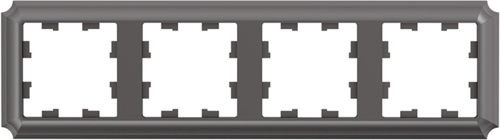 рамка 4-постовая Systeme Electric AtlasDesign Antique мокко - внешний вид