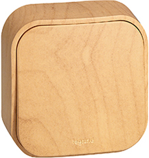 выключатель 1-клавишный Legrand 782260 Quteo дерево - внешний вид