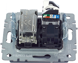 розетка двойная TV+RJ45 IEK РТВ/РК12-БрМ Brite - вид с тыльной стороны