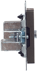 розетка ТВ проходная IEK РТВ10-0-БрТБ Brite - вид сбоку