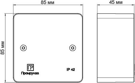 коробка распределительная "Промрукав" 40-0460-1001 - размеры