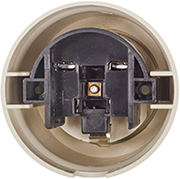 розетка 1-местная с з/к Bironi B1-101-24 - вид с тыльной стороны