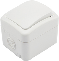 переключатель проходной 1-клавишный Kranz KR-78-0603 Mini OG - внешний вид