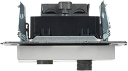 розетка двойная TV-SAT IEK РТВ/РСп12-БрБ Brite - вид сверху