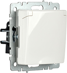 розетка 1-местная IEK РСбш10-3-44-БрБ Brite - внешний вид