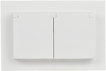 розетка 2-местная IEK РСбш12-3-44-БрБ Brite - внешний вид