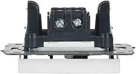 выключатель 1-клавишный проходной IEK ВС10-1-7-БрБ Brite - вид сбоку