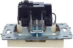 розетка 1-местная IEK РС14-1-0-БрКр Brite - вид сбоку