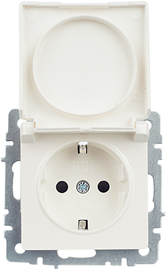 розетка 1-местная IEK РСбш10-3-БрЖ Brite - внешний вид