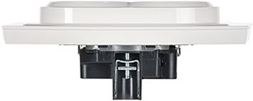 розетка 2-местная IEK РС12-3-БрЖ Brite - вид сбоку