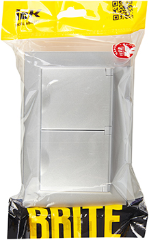 розетка 2-местная IEK РСбш12-3-44-БрА Brite - упаковка