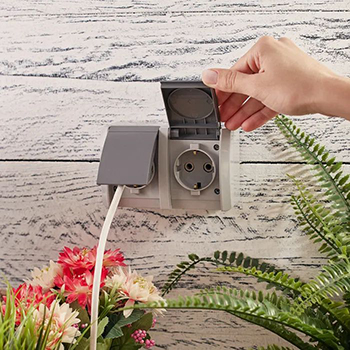 розетка 2-местная горизонтальная Kranz KR-78-0614 Industrial - внешний вид