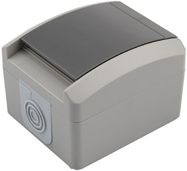 розетка 1-местная вертикальная Kranz KR-78-0612 Industrial - внешний вид