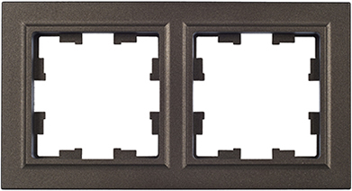 рамка 2-постовая IEK РУ-2-БрТБ Brite - внешний вид
