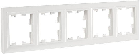рамка 5-постовая IEK РУ-5-БрБ Brite - внешний вид