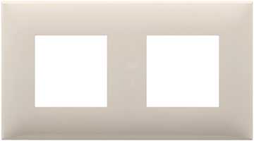рамка 2-постовая DKC Avanti, цвет ванильная дымка, - внешний вид