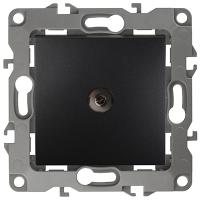 ЭРА12 антрацит розетка TV оконечная скрытая 1-ая 