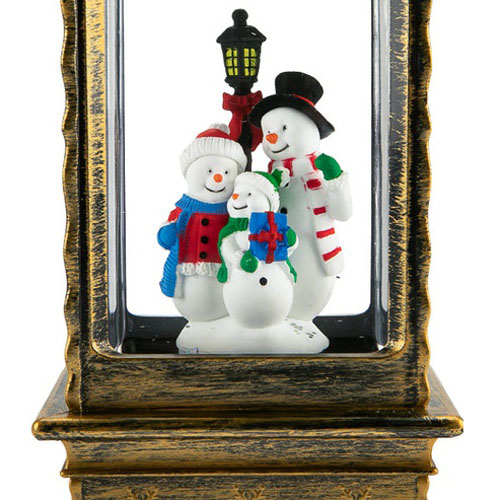 Светильник "Семья снеговиков" 10,5*10,5*27см 2свд теплый белый 4*ААА/USB