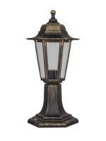 Светильник садово-парковый ландшафтный 60Вт E27 пластик бронза IP44 6ти гранный