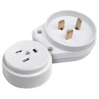 Разъем 32А 250В розетка+вилка открытая белый IP20 РШ-ВШ PlexUp