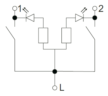 Фортепиано белый выключатель 2кл скрытая 10А IP20 