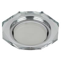 Светильник точечный GX53 многогранник зеркальный встраиваемый 