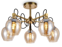 Светильник потолочный (люстра) 5*40Вт Е27 бронза D620*380