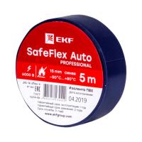 Изолента ПВХ 15мм*5м синий EKF SafeFlex Auto