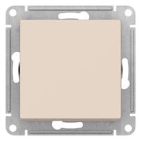 Атлас бежевый переключатель 1кл скрытая 10А IP20 