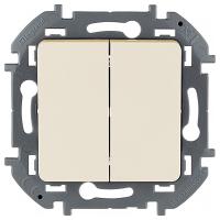 Инспириа слоновая кость выключатель 2кл скрытая 10А IP20 