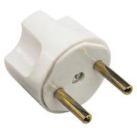 Переходник 16А белый круглый Rexant