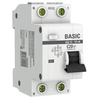 Дифавтомат 2Р 20А C тип AC 30мА 4,5кА 2мод АД12 EKF