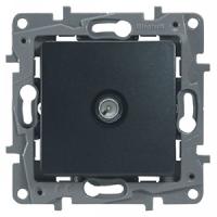 Этика антрацит розетка TV оконечная скрытая 1-ая 