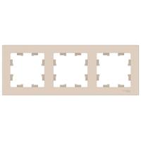 Атлас бежевый рамка 3-ая универсально 