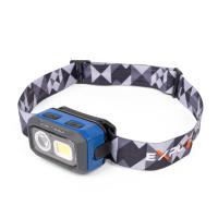 Фонарь головной 1СВД+1СВД 8Вт 500лм аккумулятор IP54 КВТ сенсор HL-6578