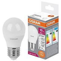Лампа шар свд Е27 10Вт 4000К 800лм P45 матовый Osram LED Value