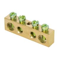 Шина нулевая 8*12 4групп без изолятора винтовой по центру EKF