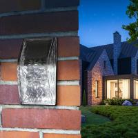 Фасадная подсветка Кристалл, на солнечной батарее, 3LED, 7lm