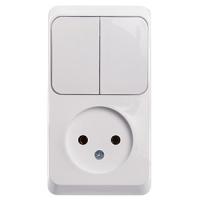 Этюд белый блок Р+В2кл открытая вертикально IP20